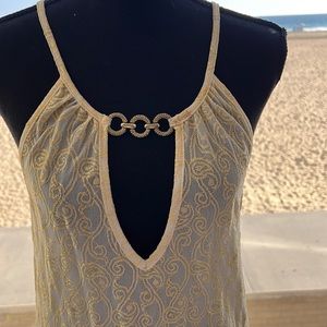 Gold/yellow Jordan Taylor swim coverup